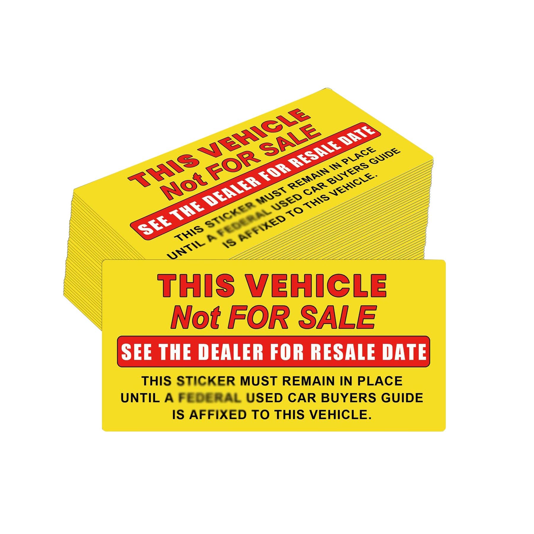 Not for sale! America ロゴ ピンバッジ 5個セット Amazon.com: This Vehicle Not for Sale Stickers 100Pcs Yellow and